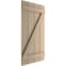 Ekena Millwork Rustic Four Board Joined Board-n-Batten Rough Cedar Faux Wood Shutters w/Z-Board, 22W x 24H, PR SHUBJZ22X24RCPR - alternate 15